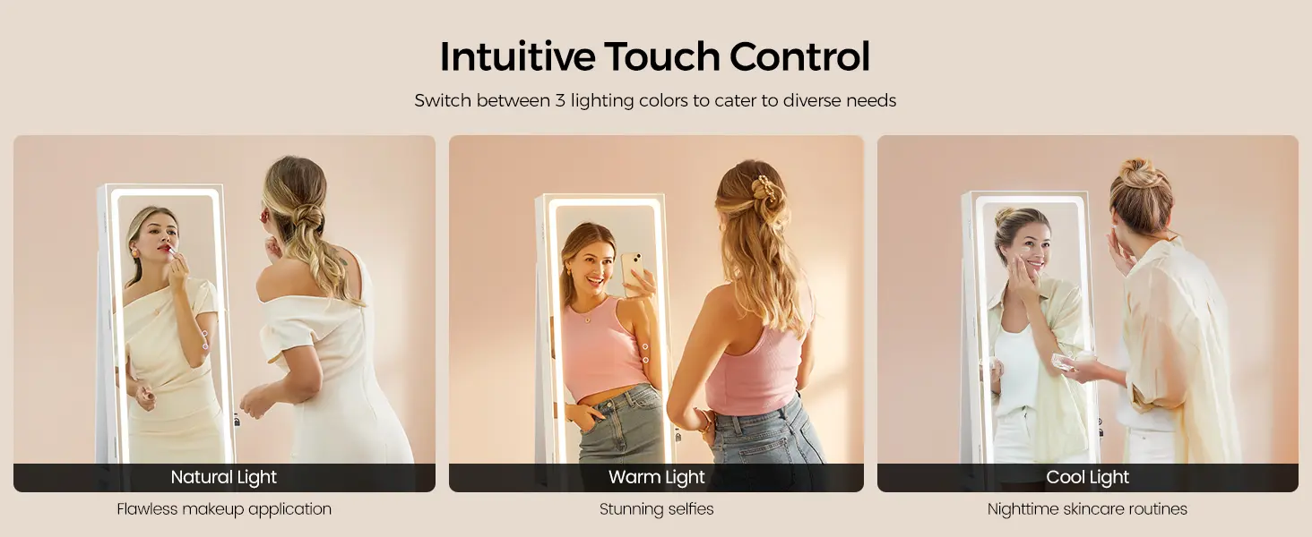 Dulap de bijuterii cu LED – imagine detaliu 4